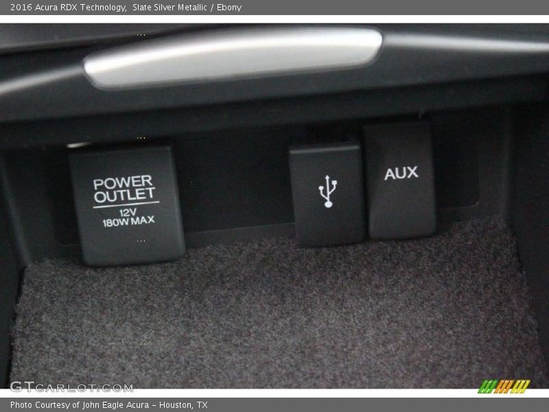 Slate Silver Metallic / Ebony 2016 Acura RDX Technology