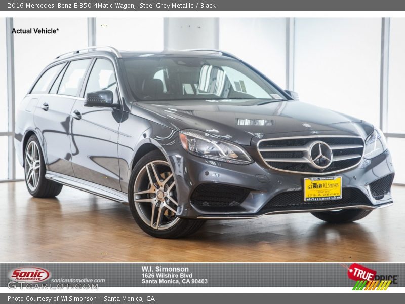 Steel Grey Metallic / Black 2016 Mercedes-Benz E 350 4Matic Wagon