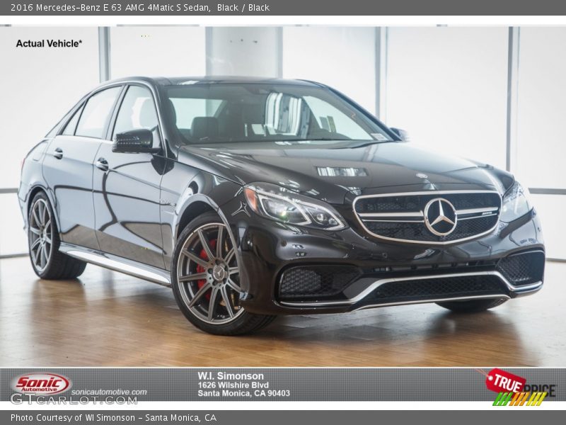 Black / Black 2016 Mercedes-Benz E 63 AMG 4Matic S Sedan