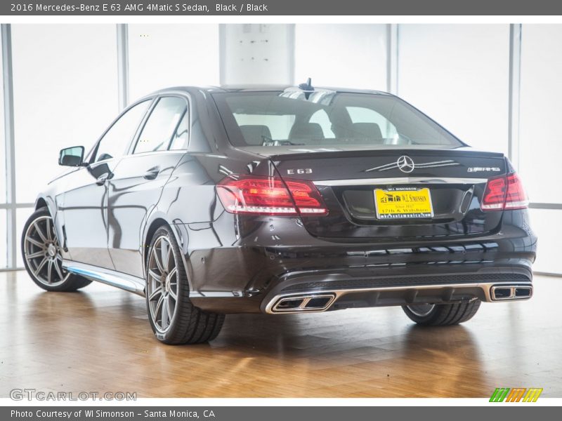 Black / Black 2016 Mercedes-Benz E 63 AMG 4Matic S Sedan