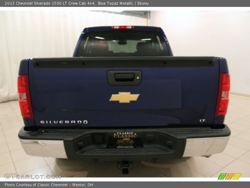 Blue Topaz Metallic / Ebony 2013 Chevrolet Silverado 1500 LT Crew Cab 4x4