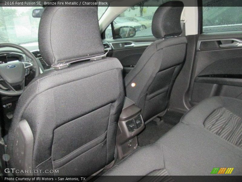 Bronze Fire Metallic / Charcoal Black 2016 Ford Fusion SE