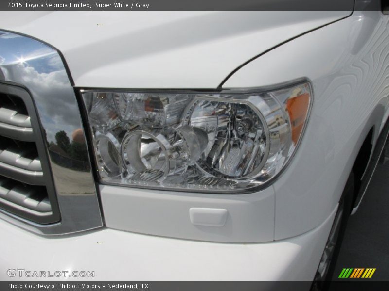 Super White / Gray 2015 Toyota Sequoia Limited