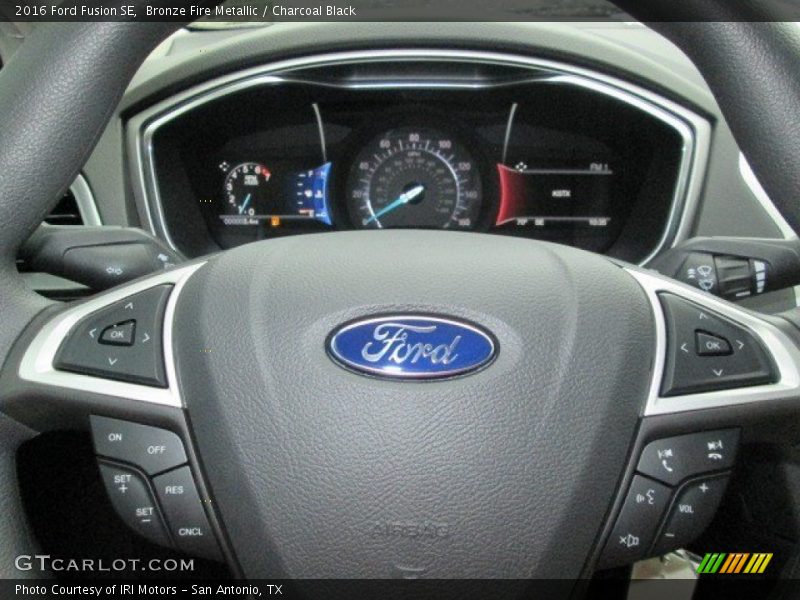 Bronze Fire Metallic / Charcoal Black 2016 Ford Fusion SE