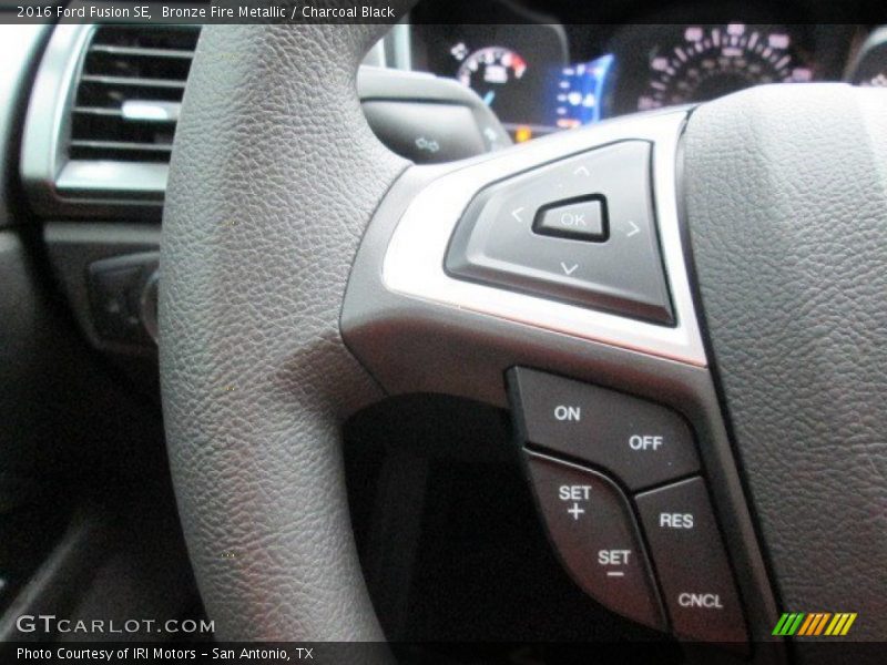 Bronze Fire Metallic / Charcoal Black 2016 Ford Fusion SE
