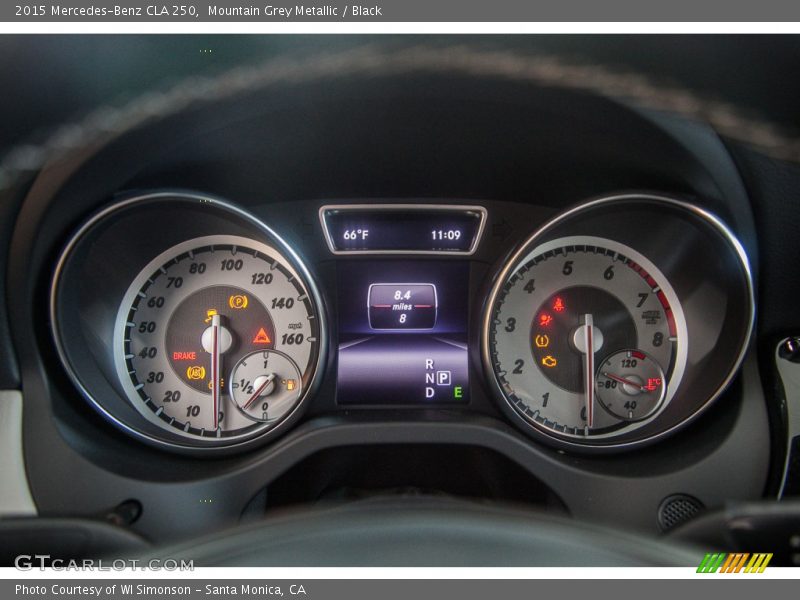 Mountain Grey Metallic / Black 2015 Mercedes-Benz CLA 250