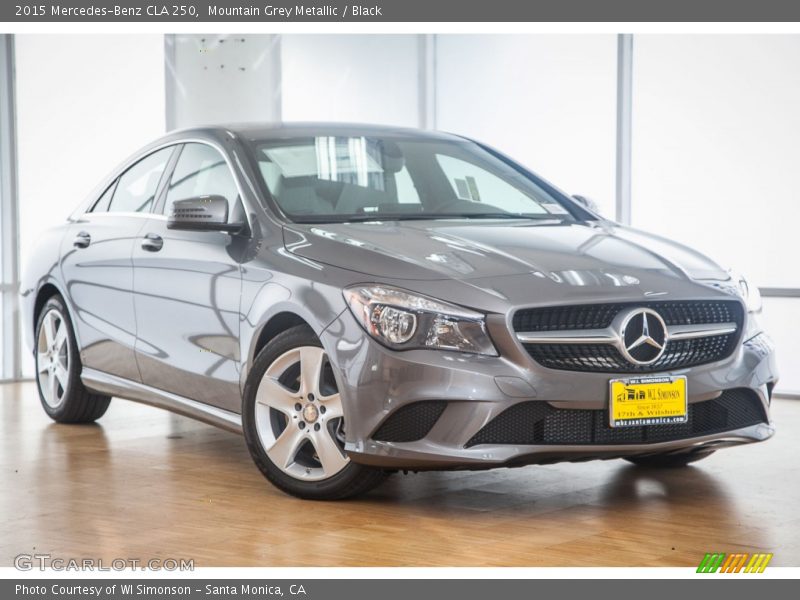 Mountain Grey Metallic / Black 2015 Mercedes-Benz CLA 250