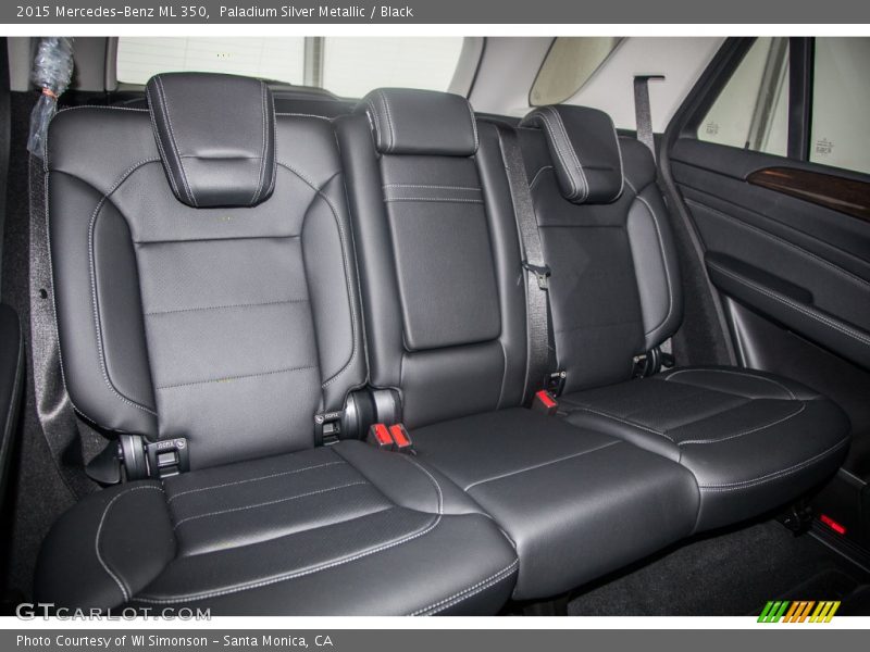Paladium Silver Metallic / Black 2015 Mercedes-Benz ML 350