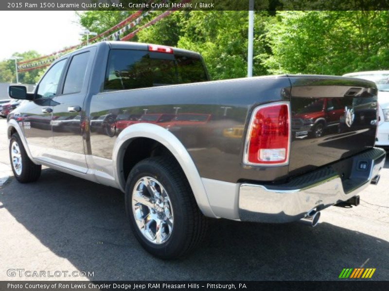 Granite Crystal Metallic / Black 2015 Ram 1500 Laramie Quad Cab 4x4