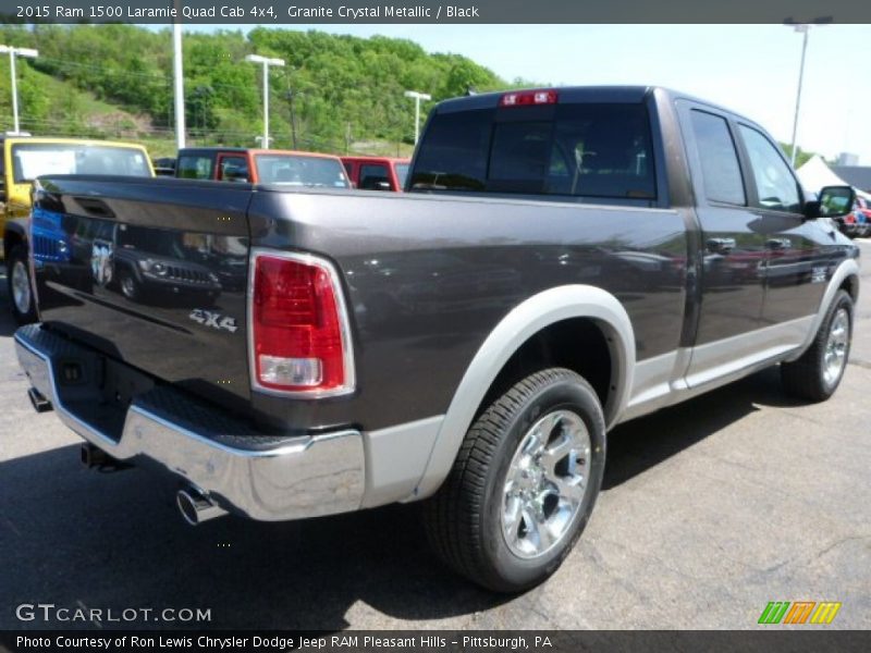 Granite Crystal Metallic / Black 2015 Ram 1500 Laramie Quad Cab 4x4