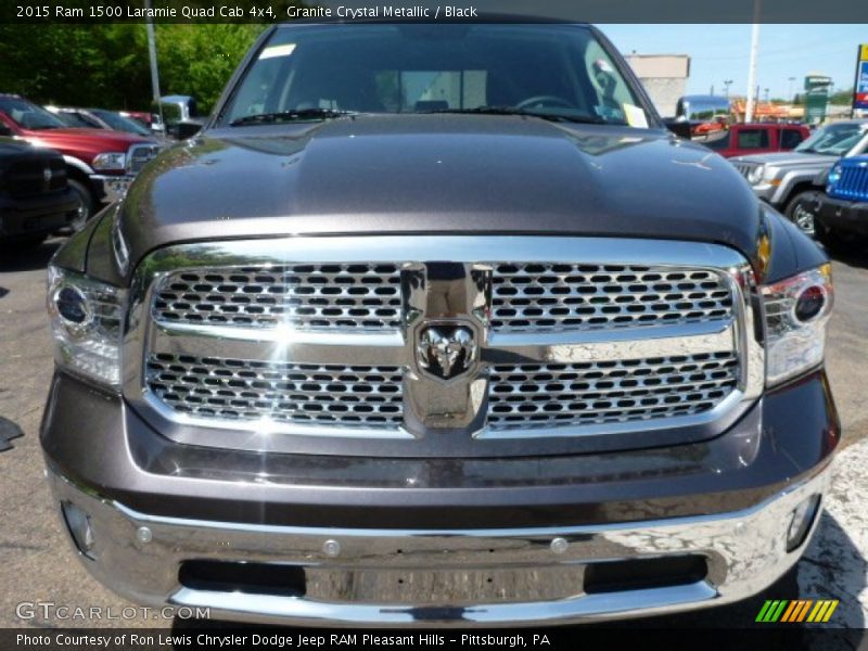 Granite Crystal Metallic / Black 2015 Ram 1500 Laramie Quad Cab 4x4