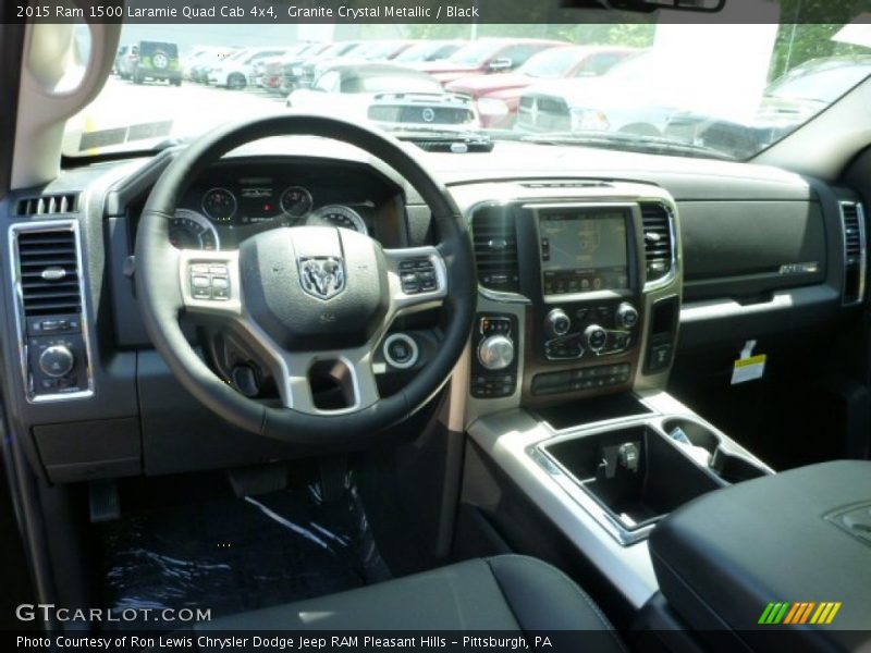 Granite Crystal Metallic / Black 2015 Ram 1500 Laramie Quad Cab 4x4