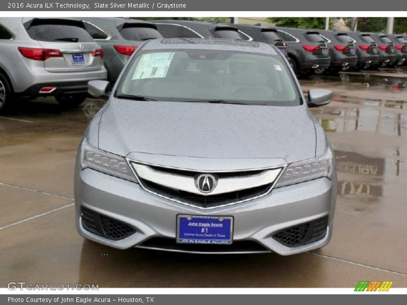 Slate Silver Metallic / Graystone 2016 Acura ILX Technology