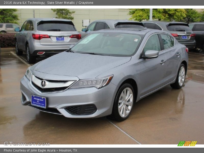 Slate Silver Metallic / Graystone 2016 Acura ILX Technology