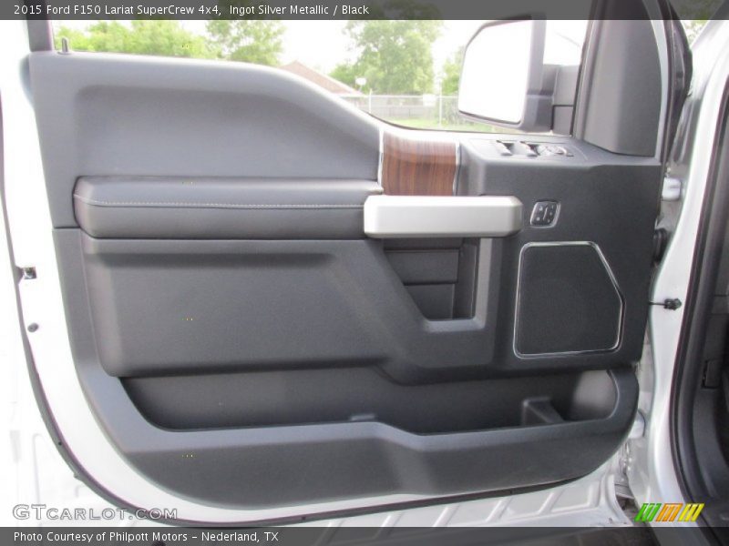 Ingot Silver Metallic / Black 2015 Ford F150 Lariat SuperCrew 4x4
