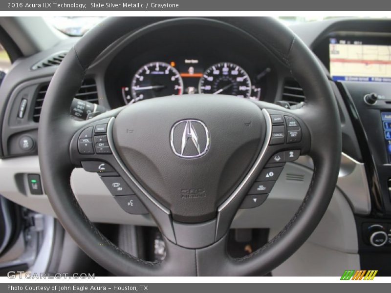 Slate Silver Metallic / Graystone 2016 Acura ILX Technology