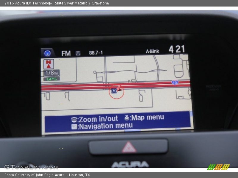 Slate Silver Metallic / Graystone 2016 Acura ILX Technology