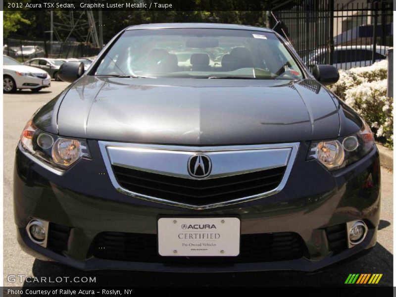 Graphite Luster Metallic / Taupe 2012 Acura TSX Sedan