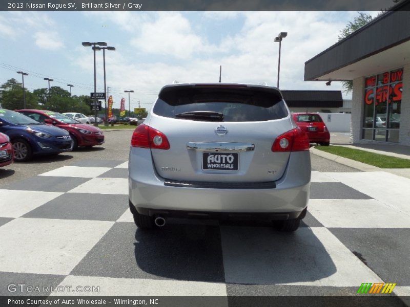 Brilliant Silver / Gray 2013 Nissan Rogue SV