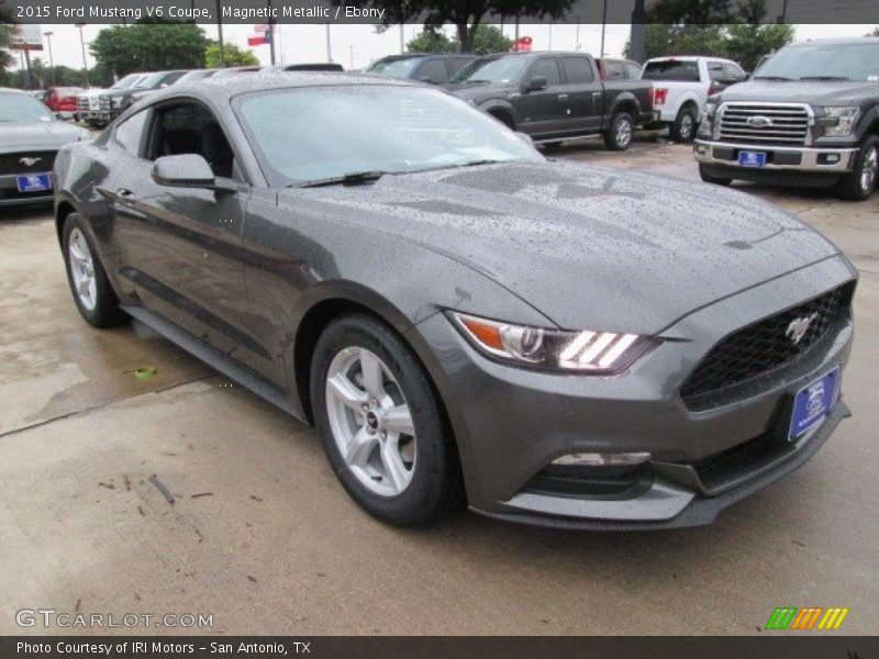 Magnetic Metallic / Ebony 2015 Ford Mustang V6 Coupe