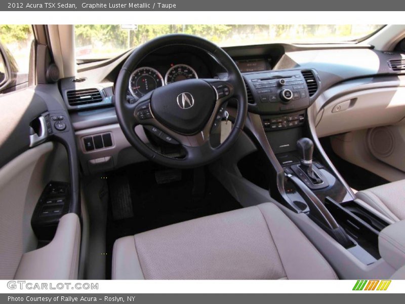 Graphite Luster Metallic / Taupe 2012 Acura TSX Sedan