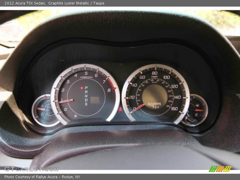 Graphite Luster Metallic / Taupe 2012 Acura TSX Sedan