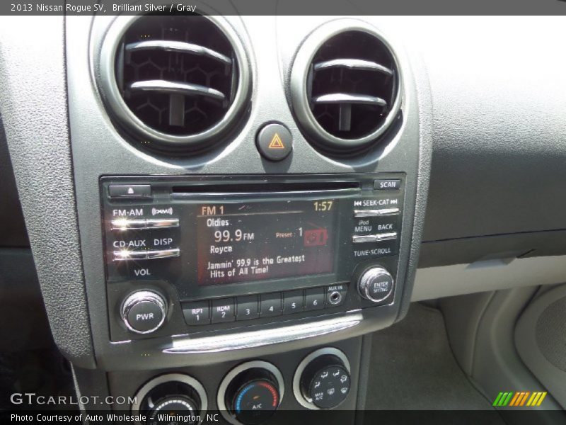 Brilliant Silver / Gray 2013 Nissan Rogue SV