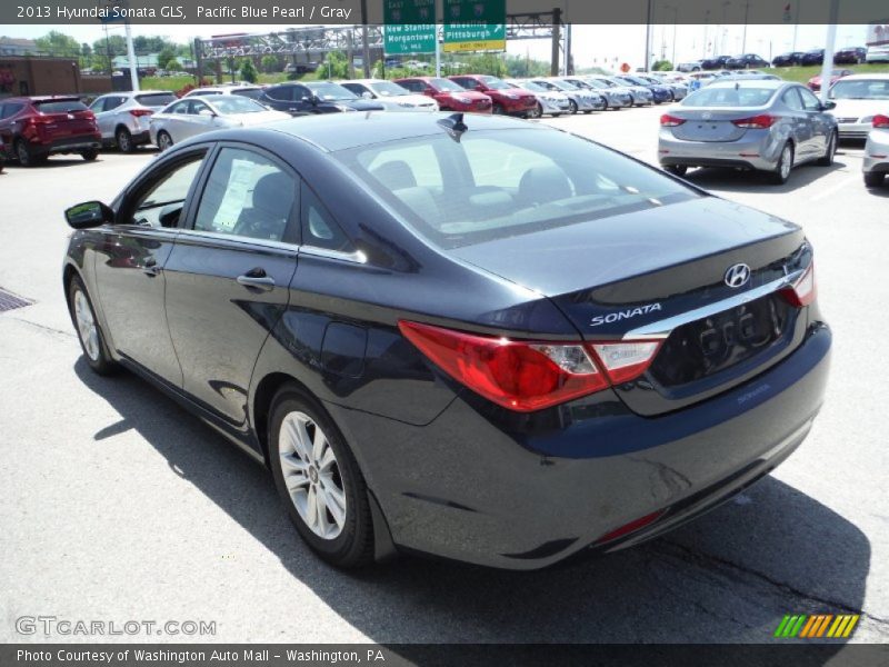 Pacific Blue Pearl / Gray 2013 Hyundai Sonata GLS