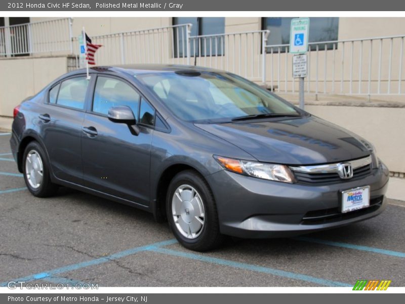 Polished Metal Metallic / Gray 2012 Honda Civic HF Sedan