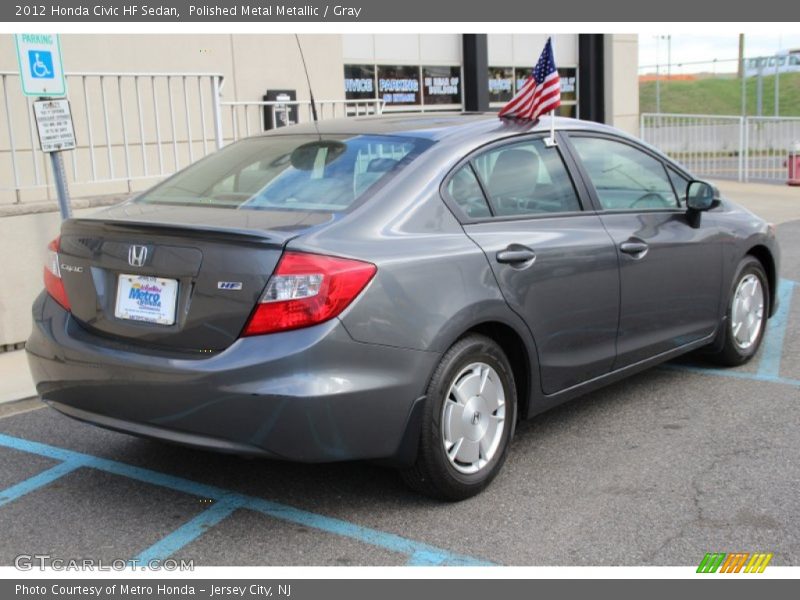 Polished Metal Metallic / Gray 2012 Honda Civic HF Sedan