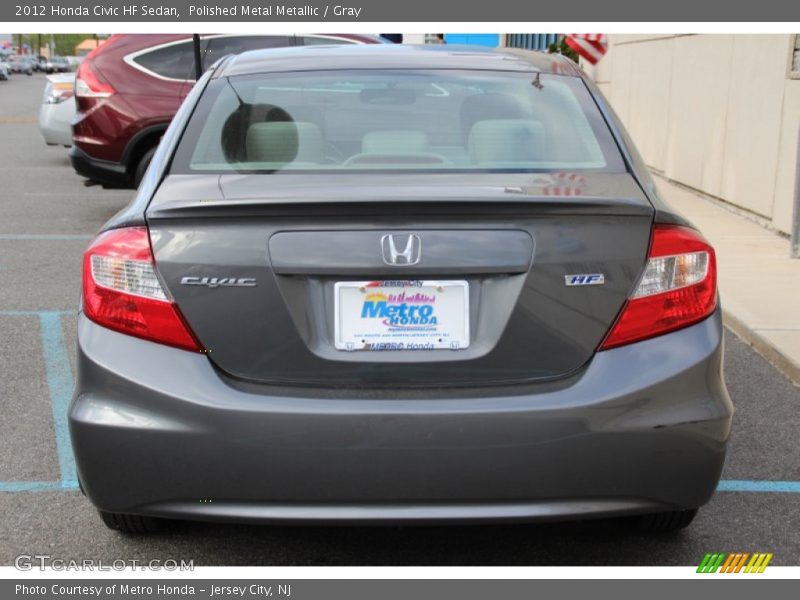 Polished Metal Metallic / Gray 2012 Honda Civic HF Sedan