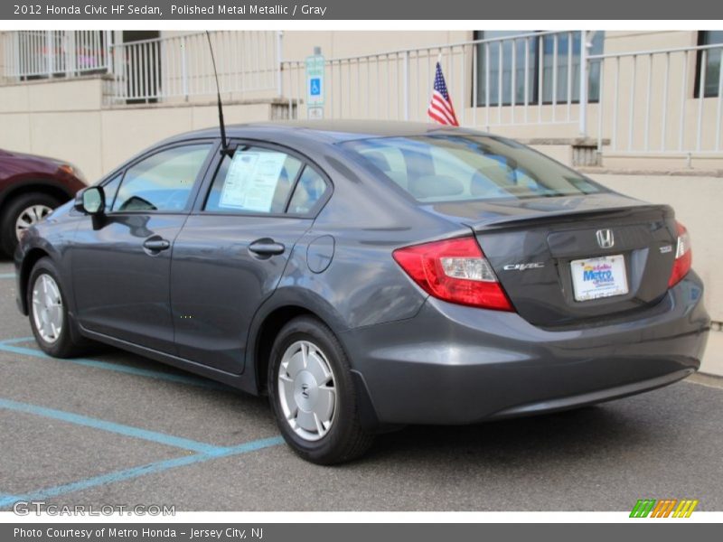 Polished Metal Metallic / Gray 2012 Honda Civic HF Sedan