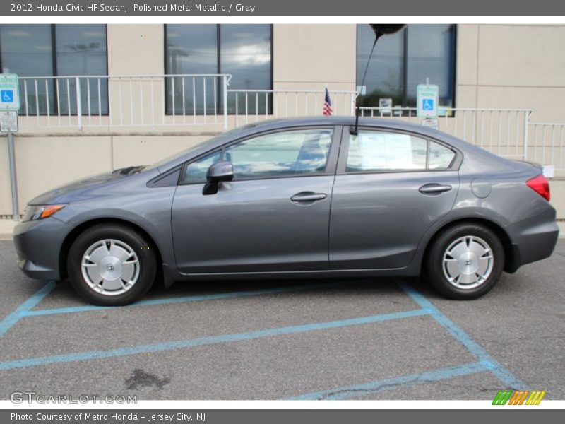 Polished Metal Metallic / Gray 2012 Honda Civic HF Sedan