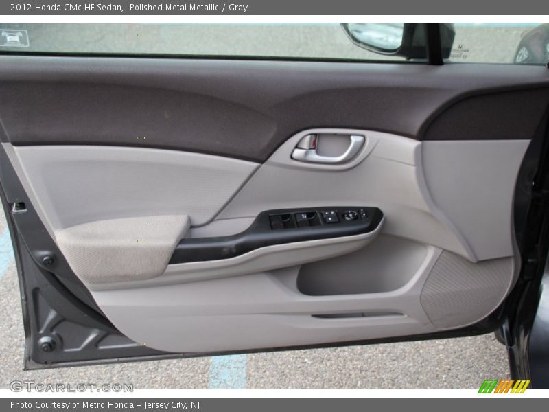 Polished Metal Metallic / Gray 2012 Honda Civic HF Sedan