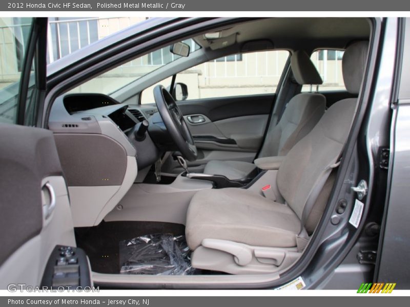 Polished Metal Metallic / Gray 2012 Honda Civic HF Sedan