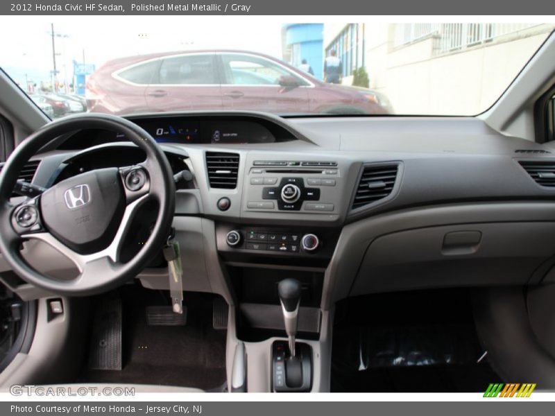 Polished Metal Metallic / Gray 2012 Honda Civic HF Sedan