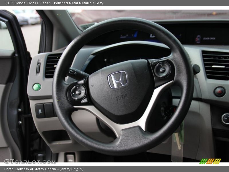 Polished Metal Metallic / Gray 2012 Honda Civic HF Sedan