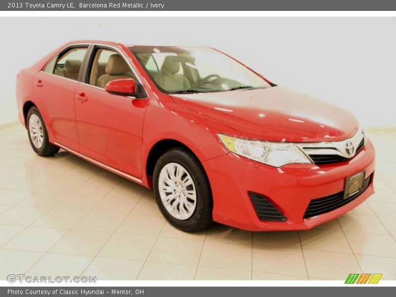 Barcelona Red Metallic / Ivory 2013 Toyota Camry LE