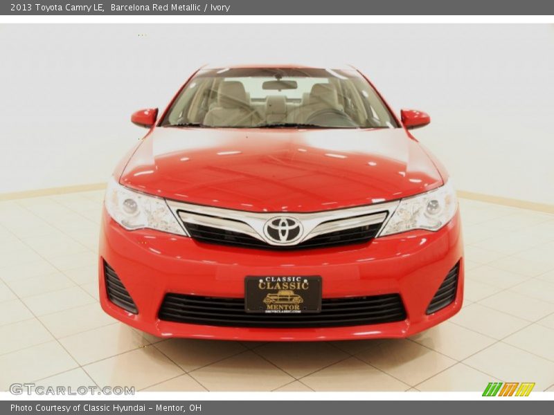 Barcelona Red Metallic / Ivory 2013 Toyota Camry LE