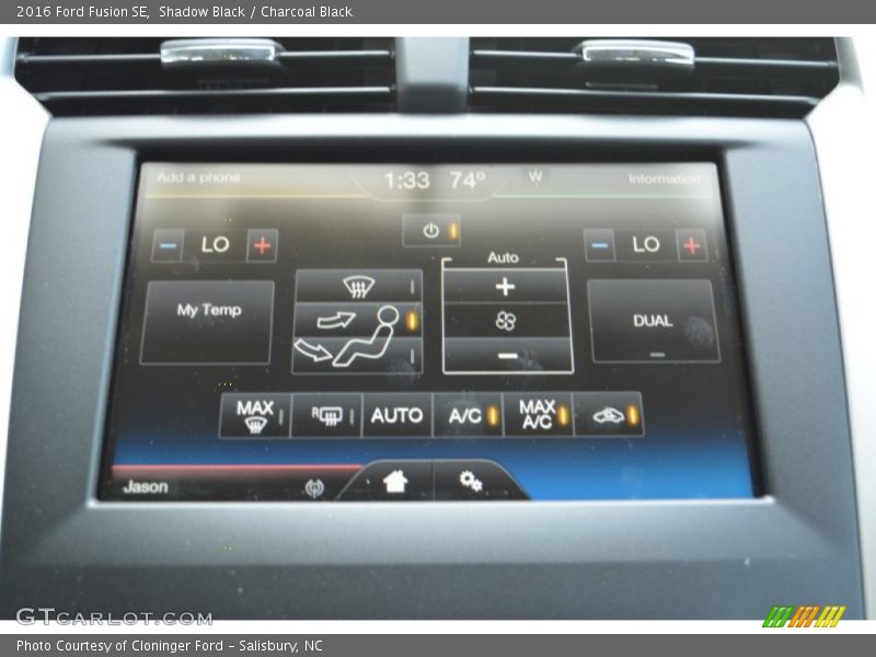 Shadow Black / Charcoal Black 2016 Ford Fusion SE