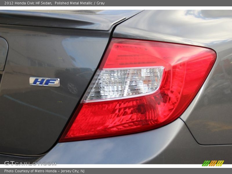 Polished Metal Metallic / Gray 2012 Honda Civic HF Sedan