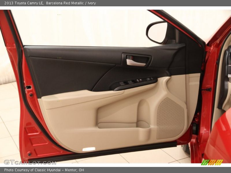 Barcelona Red Metallic / Ivory 2013 Toyota Camry LE