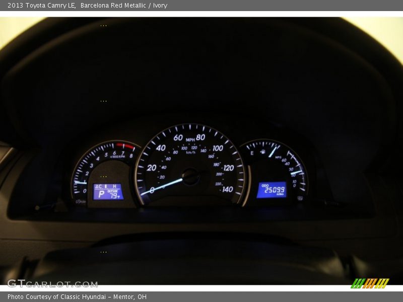 Barcelona Red Metallic / Ivory 2013 Toyota Camry LE