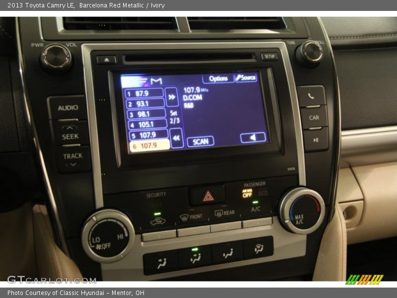 Barcelona Red Metallic / Ivory 2013 Toyota Camry LE