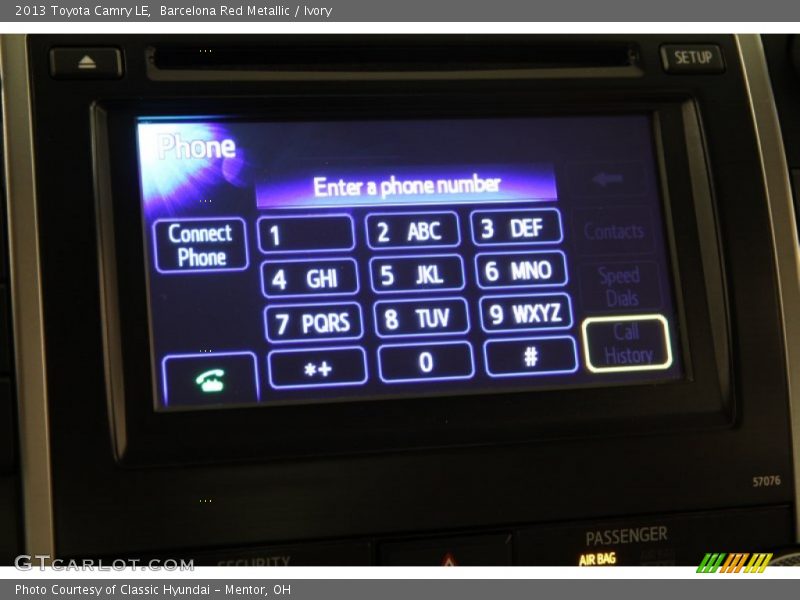 Barcelona Red Metallic / Ivory 2013 Toyota Camry LE