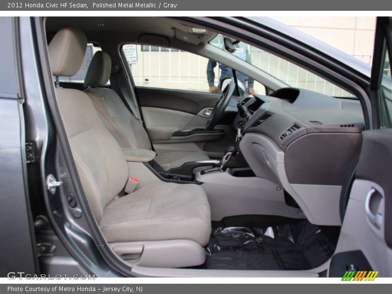 Polished Metal Metallic / Gray 2012 Honda Civic HF Sedan