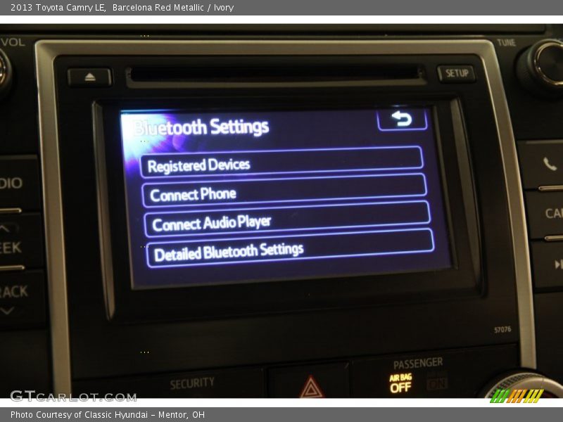Barcelona Red Metallic / Ivory 2013 Toyota Camry LE