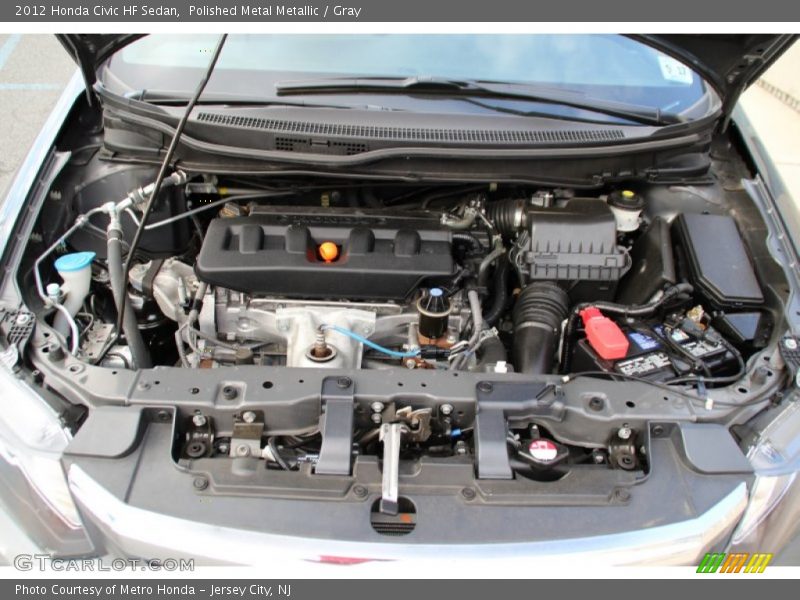 Polished Metal Metallic / Gray 2012 Honda Civic HF Sedan