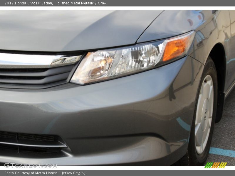Polished Metal Metallic / Gray 2012 Honda Civic HF Sedan