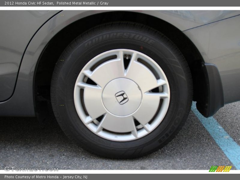 Polished Metal Metallic / Gray 2012 Honda Civic HF Sedan